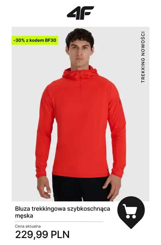 4F - gazetka promocyjna Kolekcja trekkingowa — okazje -30%! od czwartku 27.11 do poniedziałku 01.12 - strona 17