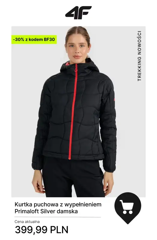 4F - gazetka promocyjna Kolekcja trekkingowa — okazje -30%! od czwartku 27.11 do poniedziałku 01.12 - strona 4