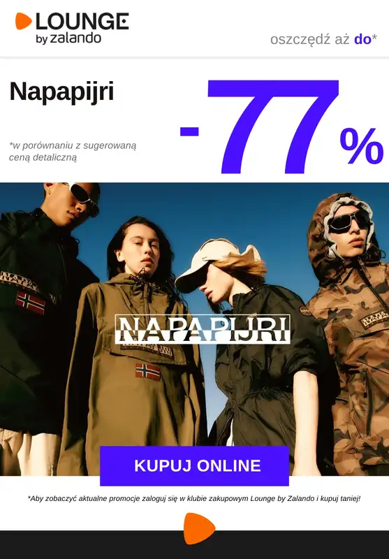 Lounge by Zalando - gazetka promocyjna Do -77% Napapijri od czwartku 27.11 do niedzieli 30.11
