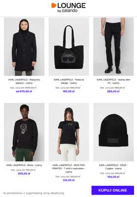 KARL LAGERFELD - IKON TRIO PRINTED - T-shirt z nadrukiem - czarny