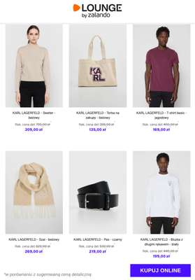 KARL LAGERFELD - Sweter - beżowy