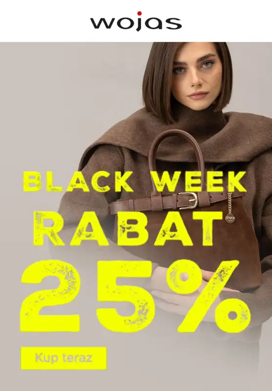 BLACK FRIDAY - gazetka promocyjna Wojas | -25% z kodem rabatowym od czwartku 27.11 do poniedziałku 01.12