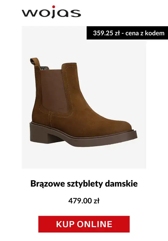 BLACK FRIDAY - gazetka promocyjna Wojas | -25% z kodem rabatowym od czwartku 27.11 do poniedziałku 01.12 - strona 5