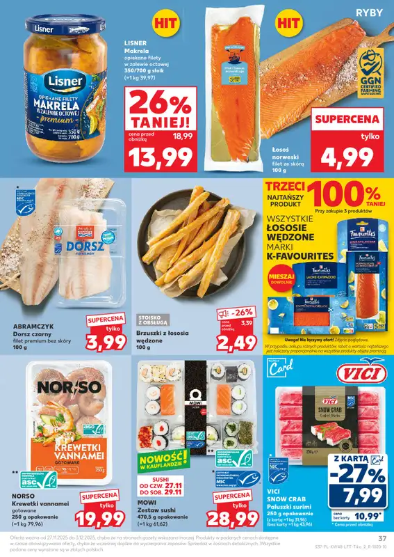 Kaufland - gazetka promocyjna Oferta Kaufland od czwartku 27.11 do środy 03.12 - strona 37