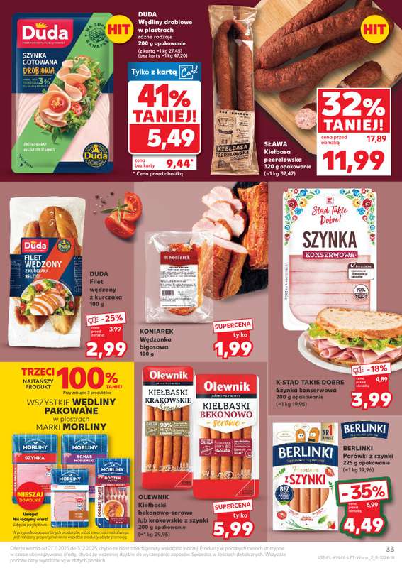 Kaufland - gazetka promocyjna Oferta Kaufland od czwartku 27.11 do środy 03.12 - strona 33