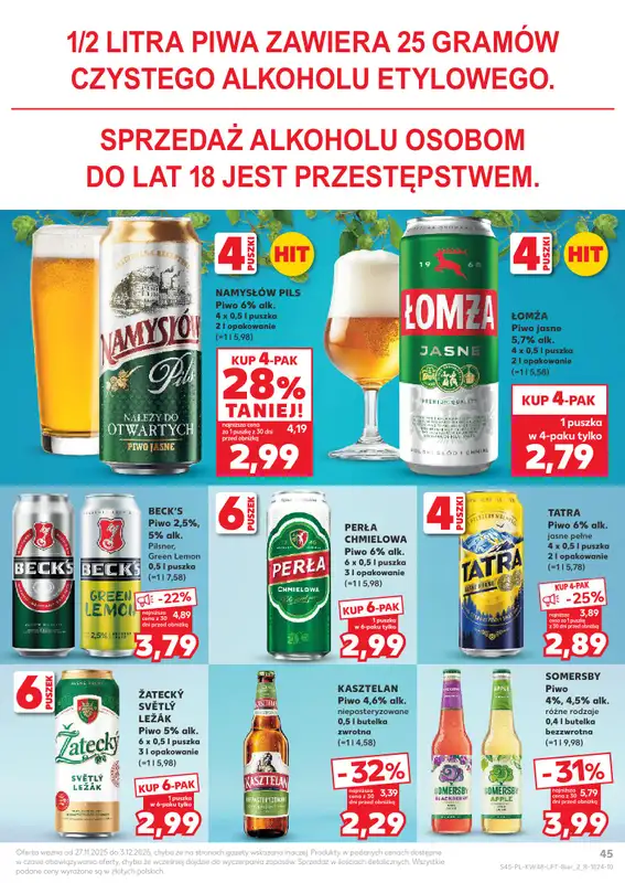 Kaufland - gazetka promocyjna Oferta Kaufland od czwartku 27.11 do środy 03.12 - strona 45