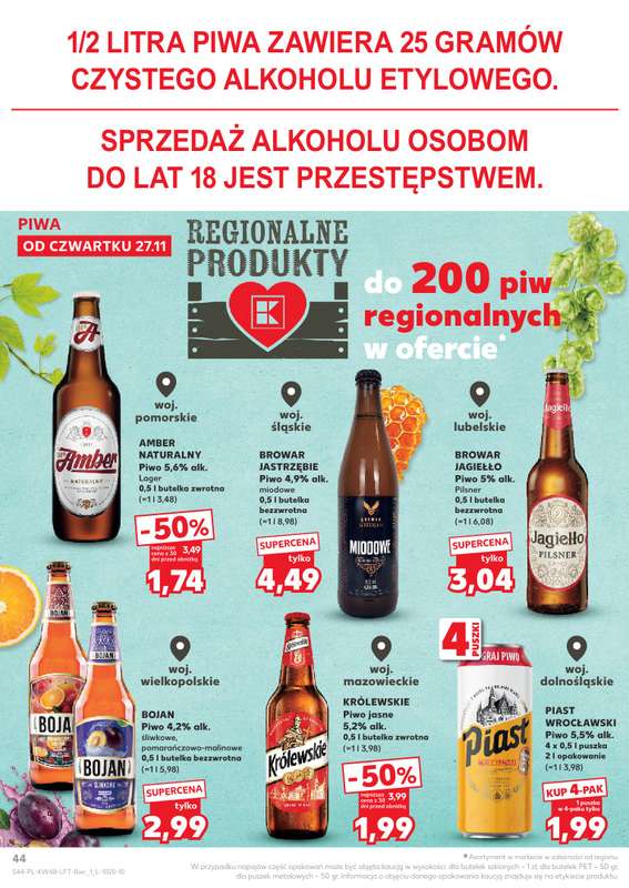 Kaufland - gazetka promocyjna Oferta Kaufland od czwartku 27.11 do środy 03.12 - strona 44