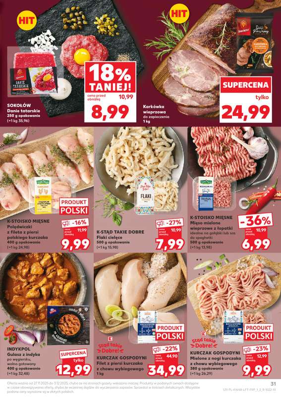 Kaufland - gazetka promocyjna Oferta Kaufland od czwartku 27.11 do środy 03.12 - strona 31