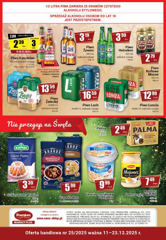 Premium - gazetka promocyjna Gazetka Premium Market Plus od czwartku 11.12 do wtorku 23.12 - strona 8