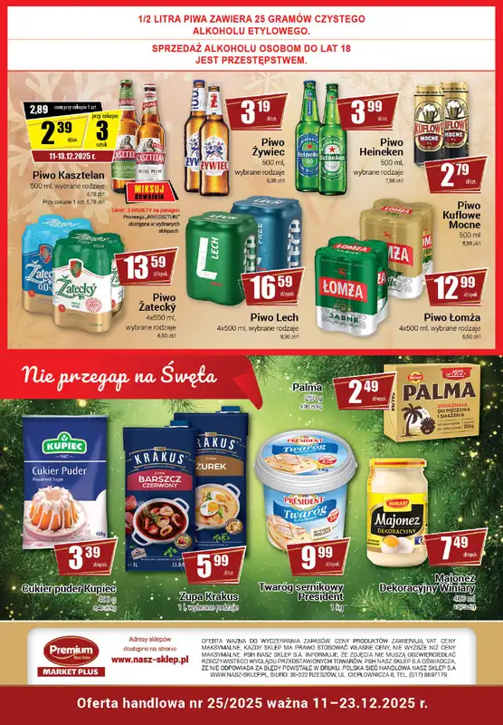 Premium - gazetka promocyjna Gazetka Premium Market Plus od czwartku 11.12 do wtorku 23.12 - strona 8