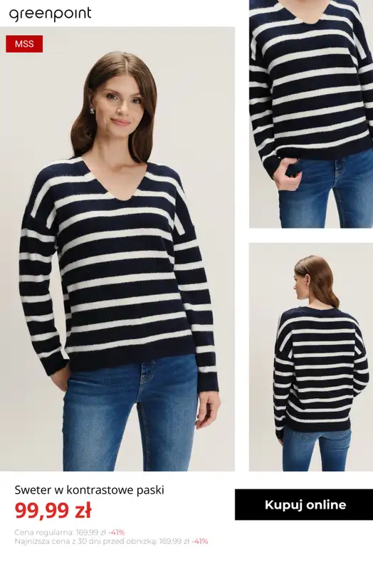 Greenpoint - gazetka promocyjna Stylowe swetry z wyprzedaży — złap okazję! od czwartku 27.11  - strona 3