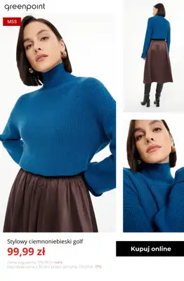 Greenpoint - gazetka promocyjna Stylowe swetry z wyprzedaży — złap okazję! od czwartku 27.11  - strona 11