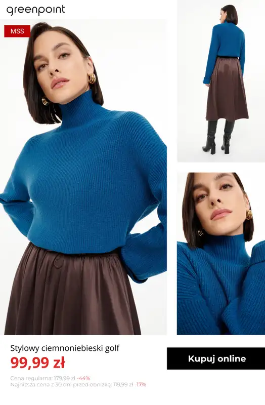 Greenpoint - gazetka promocyjna Stylowe swetry z wyprzedaży — złap okazję! od czwartku 27.11  - strona 11