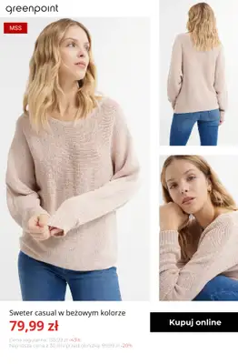 Greenpoint - gazetka promocyjna Stylowe swetry z wyprzedaży — złap okazję! od czwartku 27.11  - strona 14