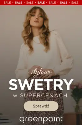 Greenpoint - gazetka promocyjna Stylowe swetry z wyprzedaży — złap okazję! od czwartku 27.11 