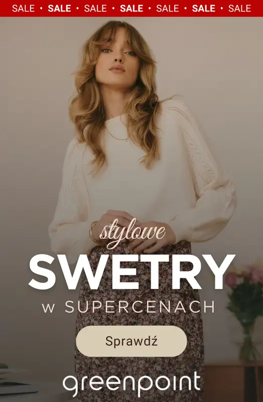 Greenpoint - gazetka promocyjna Stylowe swetry z wyprzedaży — złap okazję! od czwartku 27.11 