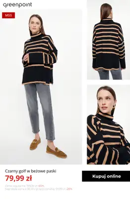 Greenpoint - gazetka promocyjna Stylowe swetry z wyprzedaży — złap okazję! od czwartku 27.11  - strona 8