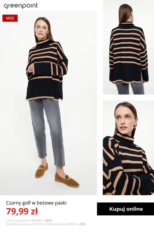 Greenpoint - gazetka promocyjna Stylowe swetry z wyprzedaży — złap okazję! od czwartku 27.11  - strona 8
