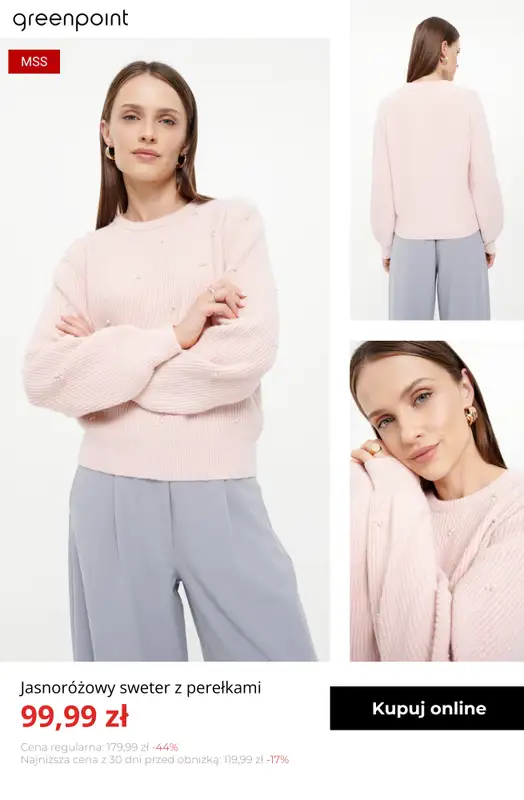 Greenpoint - gazetka promocyjna Stylowe swetry z wyprzedaży — złap okazję! od czwartku 27.11  - strona 13