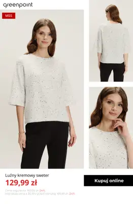Greenpoint - gazetka promocyjna Stylowe swetry z wyprzedaży — złap okazję! od czwartku 27.11  - strona 10