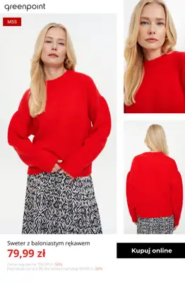 Greenpoint - gazetka promocyjna Stylowe swetry z wyprzedaży — złap okazję! od czwartku 27.11  - strona 9