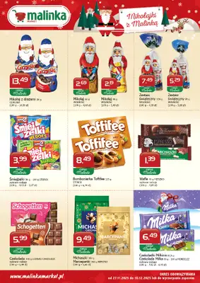 MALINKA - gazetka promocyjna Gazetka od czwartku 27.11 do środy 10.12