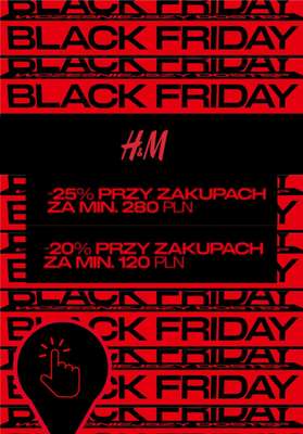 H&M - gazetka promocyjna Black Friday dla Klubowiców do -25% od czwartku 27.11 