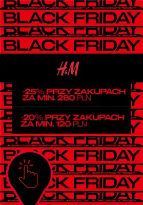 H&M - gazetka promocyjna Black Friday dla Klubowiców do -25% od czwartku 27.11 