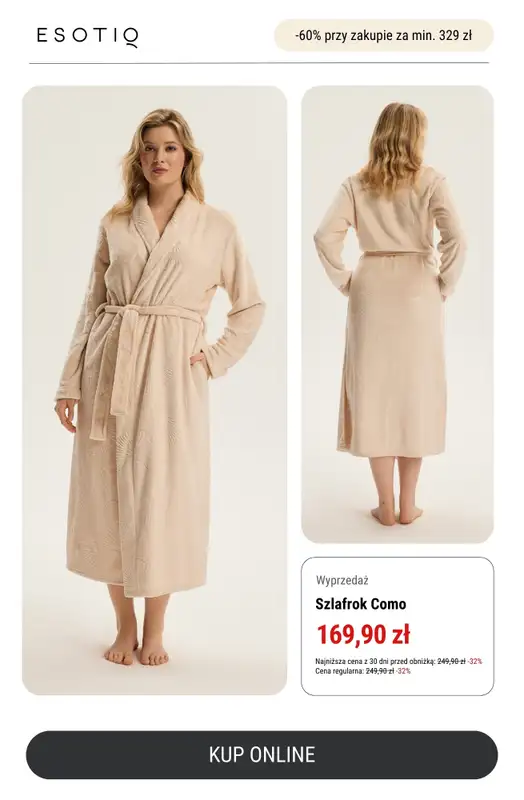 Esotiq - gazetka promocyjna -60% przy zakupach za min. 329 zł od czwartku 27.11 do wtorku 02.12 - strona 9