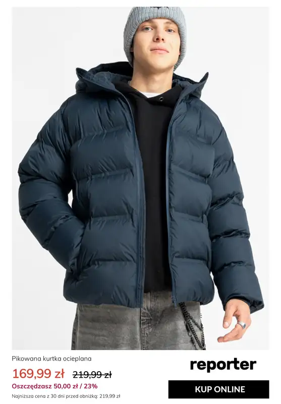 BLACK FRIDAY - gazetka promocyjna Reporter | Kurtki do 100 zł taniej BLACK WEEKS od czwartku 27.11 do czwartku 27.11 - strona 9