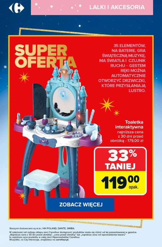 Carrefour - gazetka promocyjna SUPER promocje na zabawki dla dziewczynek od piątku 28.11 do czwartku 04.12 - strona 6