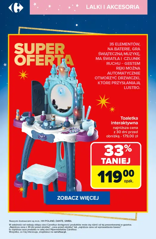Carrefour - gazetka promocyjna SUPER promocje na zabawki dla dziewczynek od piątku 28.11 do czwartku 04.12 - strona 6