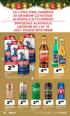 Netto - gazetka promocyjna Gazetka Spożywcza od poniedziałku 01.12 do niedzieli 07.12 - strona 24