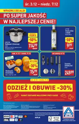 Aldi - gazetka promocyjna TULCE: WIELKIE OTWARCIE już w środę: 03.12! od środy 03.12 do niedzieli 07.12 - strona 32