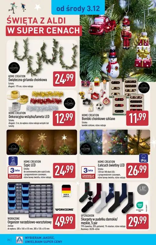 Aldi - gazetka promocyjna TULCE: WIELKIE OTWARCIE już w środę: 03.12! od środy 03.12 do niedzieli 07.12 - strona 24