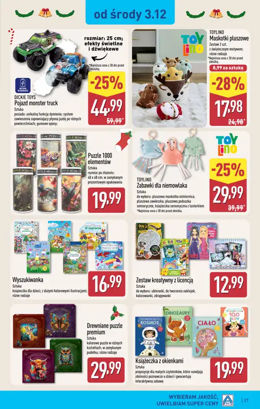 Aldi - gazetka promocyjna TULCE: WIELKIE OTWARCIE już w środę: 03.12! od środy 03.12 do niedzieli 07.12 - strona 27