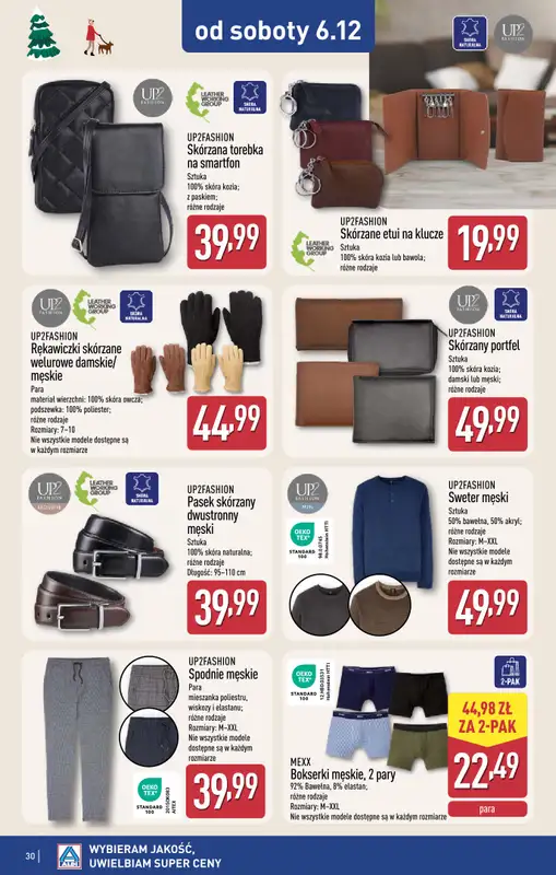 Aldi - gazetka promocyjna GOLENIÓW: WIELKIE OTWARCIE już w środę: 03.12! od środy 03.12 do niedzieli 07.12 - strona 30