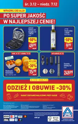 Aldi - gazetka promocyjna GOLENIÓW: WIELKIE OTWARCIE już w środę: 03.12! od środy 03.12 do niedzieli 07.12 - strona 32