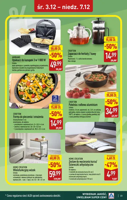 Aldi - gazetka promocyjna GOLENIÓW: WIELKIE OTWARCIE już w środę: 03.12! od środy 03.12 do niedzieli 07.12 - strona 23