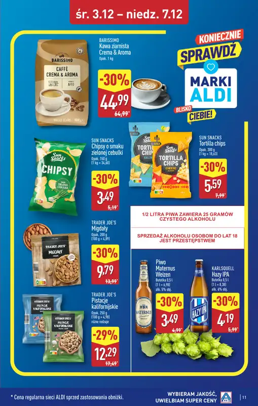 Aldi - gazetka promocyjna GOLENIÓW: WIELKIE OTWARCIE już w środę: 03.12! od środy 03.12 do niedzieli 07.12 - strona 11