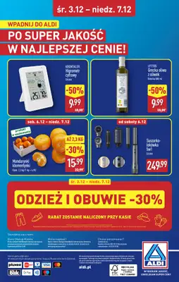 Aldi - gazetka promocyjna BLACHOWNIA: WIELKIE OTWARCIE już w środę: 03.12! od środy 03.12 do niedzieli 07.12 - strona 32