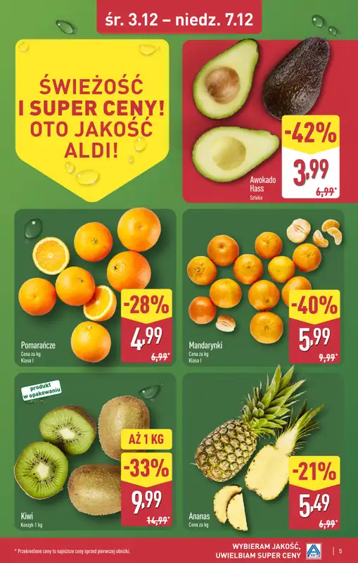 Aldi - gazetka promocyjna BLACHOWNIA: WIELKIE OTWARCIE już w środę: 03.12! od środy 03.12 do niedzieli 07.12 - strona 5