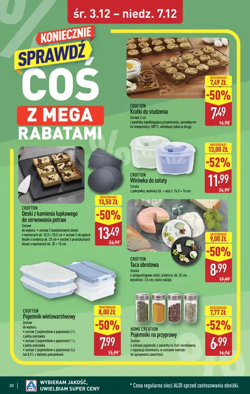 Aldi - gazetka promocyjna BLACHOWNIA: WIELKIE OTWARCIE już w środę: 03.12! od środy 03.12 do niedzieli 07.12 - strona 20