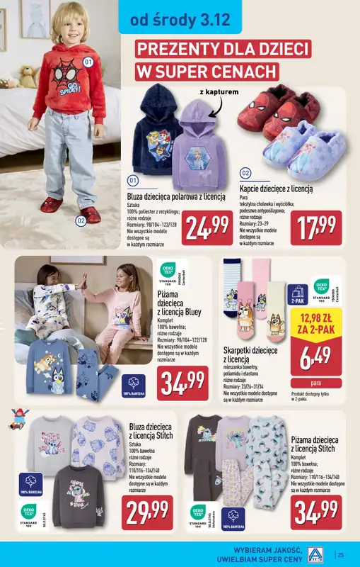 Aldi - gazetka promocyjna BLACHOWNIA: WIELKIE OTWARCIE już w środę: 03.12! od środy 03.12 do niedzieli 07.12 - strona 25