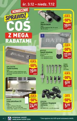Aldi - gazetka promocyjna BLACHOWNIA: WIELKIE OTWARCIE już w środę: 03.12! od środy 03.12 do niedzieli 07.12 - strona 22
