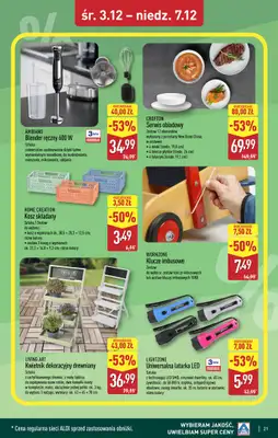 Aldi - gazetka promocyjna BLACHOWNIA: WIELKIE OTWARCIE już w środę: 03.12! od środy 03.12 do niedzieli 07.12 - strona 21