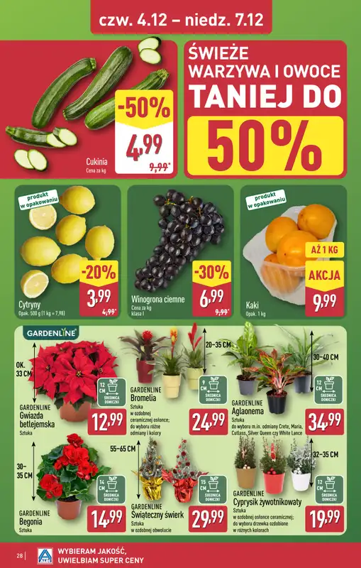 Aldi - gazetka promocyjna BLACHOWNIA: WIELKIE OTWARCIE już w środę: 03.12! od środy 03.12 do niedzieli 07.12 - strona 28