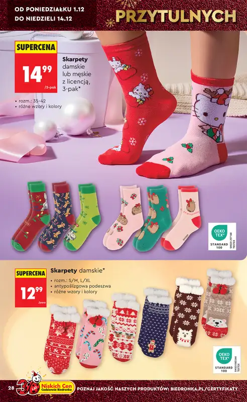 Biedronka - gazetka promocyjna Okazje tygodnia od 29.11 od soboty 29.11 do środy 17.12 - strona 28