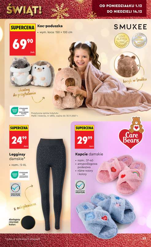Biedronka - gazetka promocyjna Okazje tygodnia od 29.11 od soboty 29.11 do środy 17.12 - strona 23