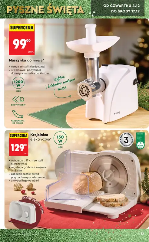 Biedronka - gazetka promocyjna Okazje tygodnia od 29.11 od soboty 29.11 do środy 17.12 - strona 33